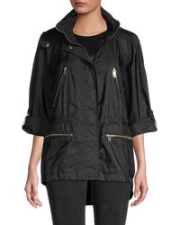 Burberry Tanbridge Zippered Coat - Black