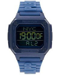 Philipp Plein - Hyper $hock 44mm Blue Ip Stainless Steel Digital Watch - Lyst