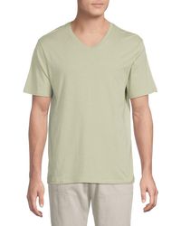 Vince - Pima Cotton V Neck Tshirt - Lyst