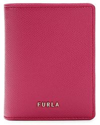 Furla - Logo Leather Bifold Wallet - Lyst