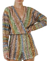 endless rose sequin romper