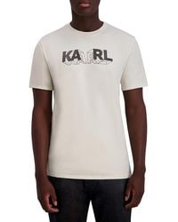 Karl Lagerfeld - Logo Graphic T-Shirt - Lyst