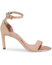 Ted Baker Ankle-strap Patent Leather Sandals - Pink