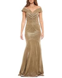 Rene Ruiz - Ruched Mermaid Gown - Lyst