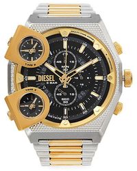 DIESEL - Sideshow 51mm Stainless Steel Chronograph Watch - Lyst