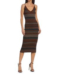 Womens Clothing Dresses Cocktail and party dresses LAgence Synthetic Maci Button Duster Cardigan Dress in Brown 