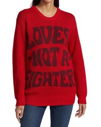 Mother The Long-jump Graphic Jumper - Red