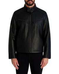 Karl Lagerfeld - Faux Leather Jacket - Lyst