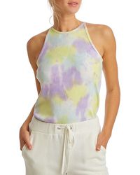 Juicy Couture Tie-dye Ribbed Tank Top - Green