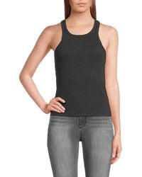 Chaser Brand - Ribbed Racerback Tank Top - Lyst