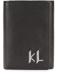 Karl Lagerfeld - Logo Leather Trifold Wallet - Lyst