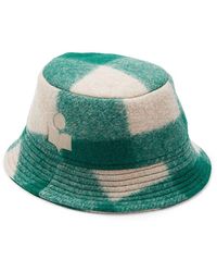 Isabel Marant - Colorblock Virgin Wool Blend Bucket Hat - Lyst