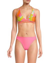 Trina Turk - Playa De Flor Halterneck Bikini Top - Lyst