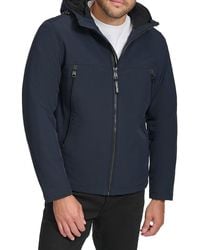 Calvin Klein - Faux Fur Lined Hooded Zip Up Jacket - Lyst