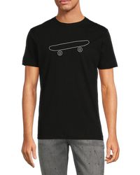 French Connection - 'Skateboard Embroidery Tee - Lyst