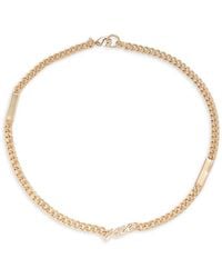 AllSaints - Goldtone Love Cuban Chain Necklace/18' - Lyst