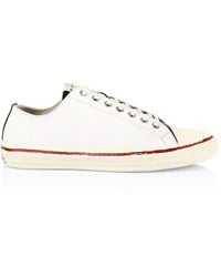 Marni Gooey Low-top Canvas Trainers - White
