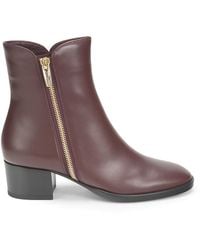 Gianvito Rossi - 40mm Leather Side-zip Ankle Boots - Lyst