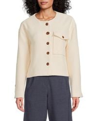 Tanya Taylor - Kento Button-Front Cropped Jacket - Lyst