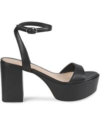 Stuart Weitzman - Gala 91Mm Leather Platform Sandals - Lyst