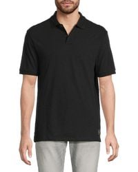 Scotch & Soda - Cotton Slub Knit Polo Shirt - Lyst