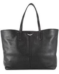 Zadig & Voltaire Mick Wings Leather Tote - Black