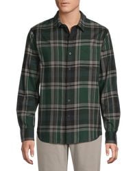 Vince - Cambria Plaid Cotton Shirt - Lyst