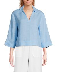 Saks Fifth Avenue - 100% Linen Relaxed-Fit Shirt - Lyst