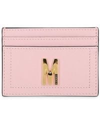 Moschino - Logo Leather Card Holder - Lyst