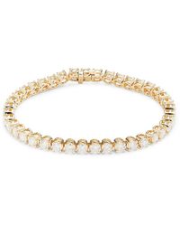 Badgley Mischka - 14k Yellow Gold & 10 Tcw Lab Grown Diamond Tennis Bracelet - Lyst