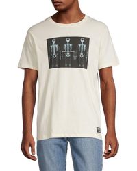 Wesc Skeleton-graphic T-shirt - White