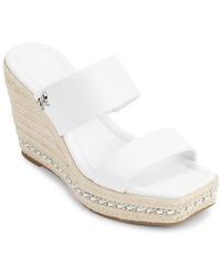 Karl Lagerfeld - Cambia Leather Espadrille Wedge Sandals - Lyst