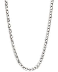 Saks Fifth Avenue Sterling Silver Franco Chain Necklace - Metallic