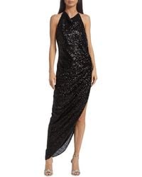 Amanda Uprichard - Elektra Sequined Asymmetric Maxi Dress - Lyst