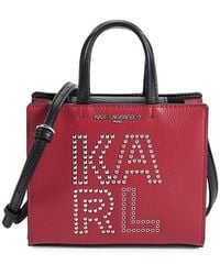 Karl Lagerfeld - Mini Maybelle Logo Studded Crossbody Bag - Lyst