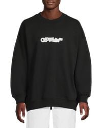 Off-White c/o Virgil Abloh - Spray Arrow Skate Crewneck Sweatshirt - Lyst
