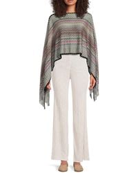 Missoni - Chevron Knit Poncho - Lyst