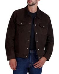 Cole Haan - Suede Trucker Jacket - Lyst