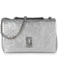 Karl Lagerfeld - Lafayette Cinkle Leather Shoulder Bag - Lyst