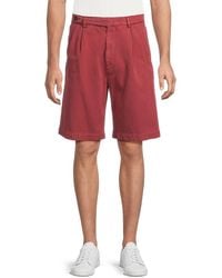 Brunello Cucinelli - Pleated Cotton Bermuda Shorts - Lyst