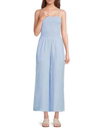 Saks Fifth Avenue - 100% Linen Jumpsuit - Lyst