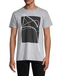 Vestige Curved Lines T-shirt - Grey