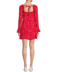 Free People Wanderlust Mini Dress By Fp Beach in Red Lyst