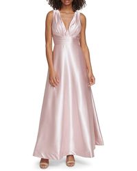 Eliza J - Satin A Line Ball Gown - Lyst