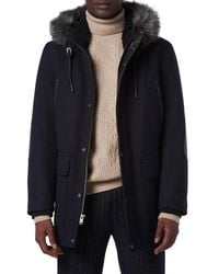 Andrew Marc - Wool Blend Parka Jacket - Lyst