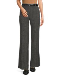 Calvin Klein - Plaid Straight-Leg Pants - Lyst