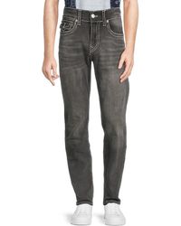 True Religion - Ricky Relaxed Straight Whiskered Jeans - Lyst