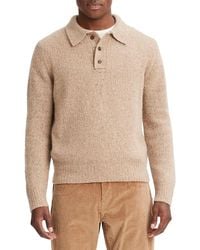 Vince - Plush Donegal Cashmere Polo Sweater - Lyst