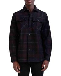 Karl Lagerfeld - Plaid Long Sleeve Shirt - Lyst