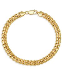 Anthony Jacobs - 14k Goldplated Sterling Silver Chain Bracelet - Lyst